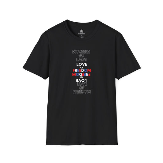 Love of Freedom: Patriotic Font Unisex Shirt America T-shirt