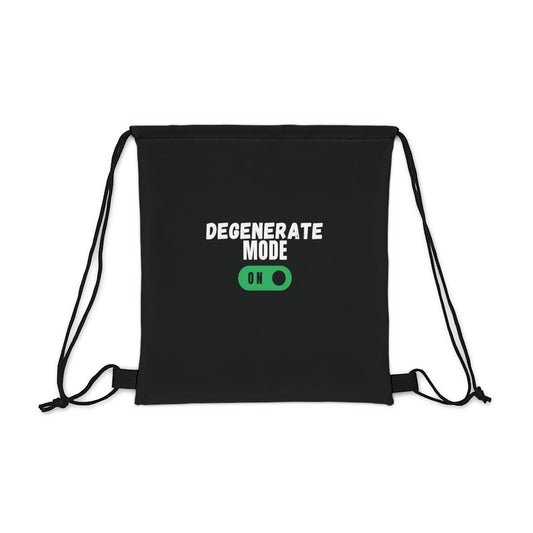 Degenerate Mode On Drawstring Bag Everyday Bag - Adulting Degenerate LLC