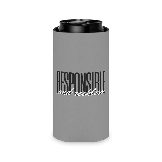Responsible & Reckless Can Cooler Party Essential "Coozie" - Adulting Degenerate LLC