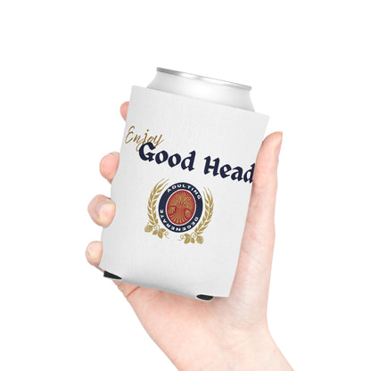 Enjoy Good Head Drink Sleeve Beer Inspired  Can Cooler Party Essential "Coozie"