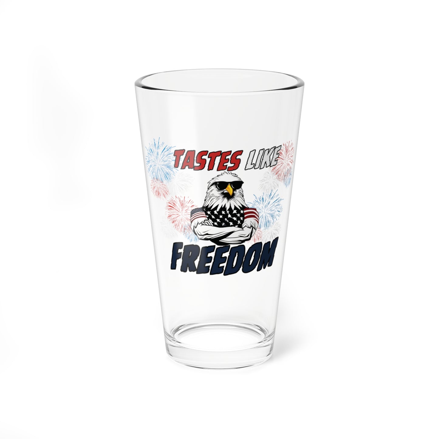 Taste Like Freedom Pint Glass: Funny Gift for Craft Beer Fans