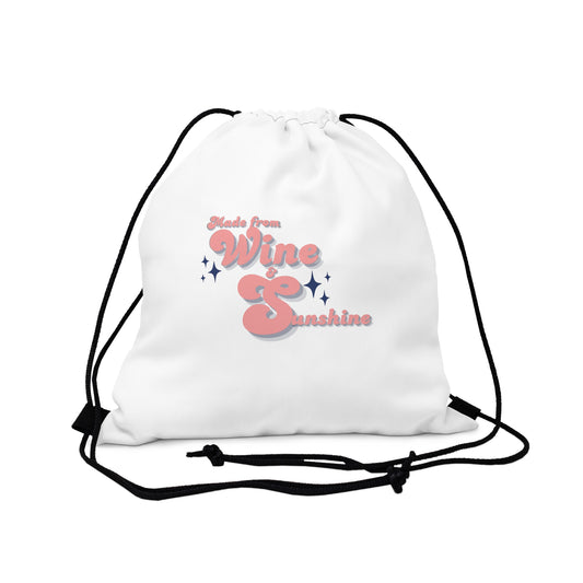 Made from Wine & Sunshine Drawstring Bag Everyday Bag