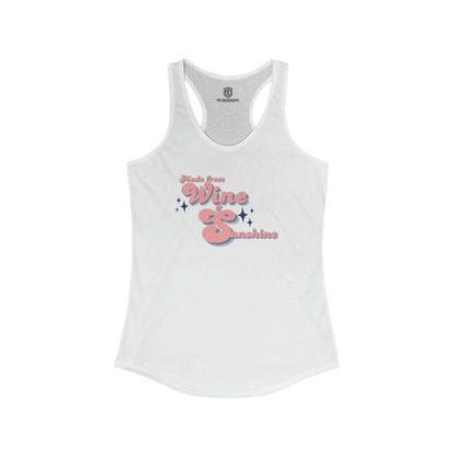 Made from Wine & Sunshine Women's Racerback Playful Tank Top