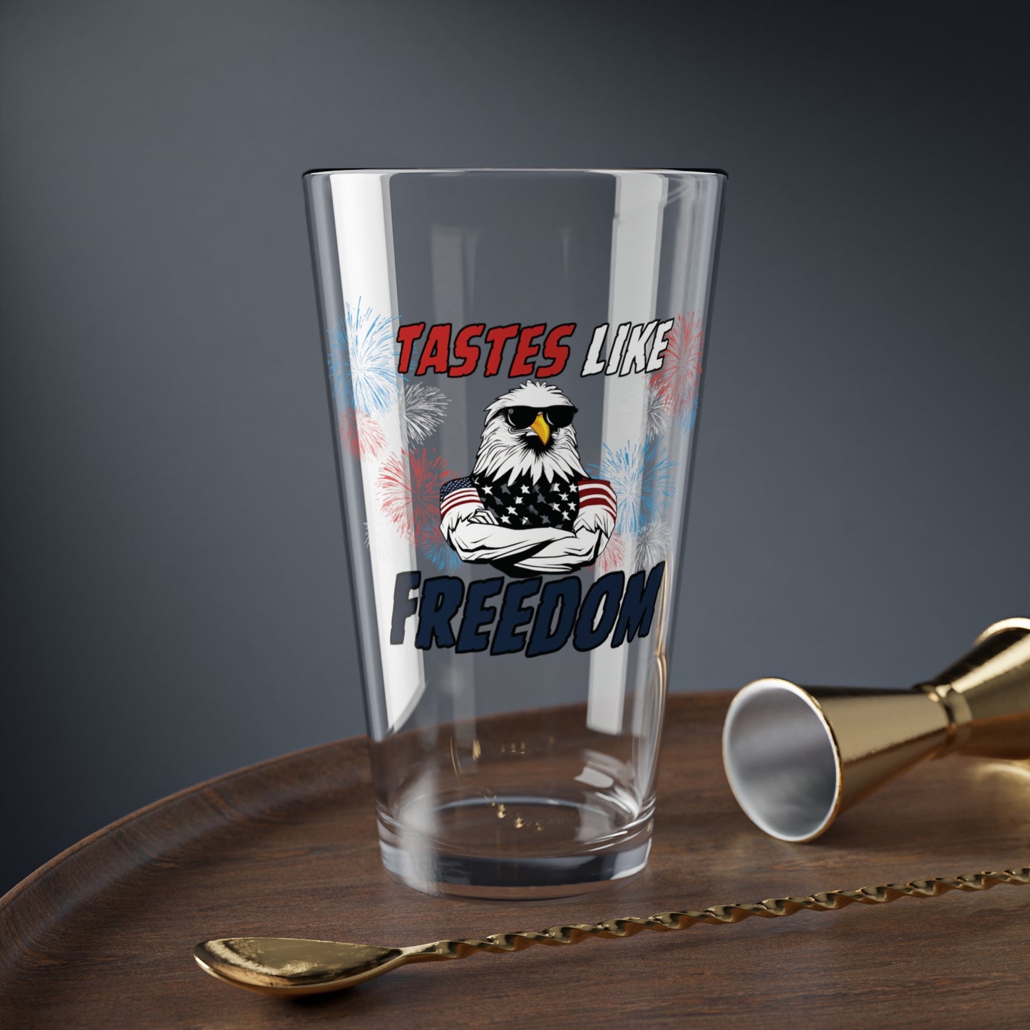 Taste Like Freedom Pint Glass: Funny Gift for Craft Beer Fans