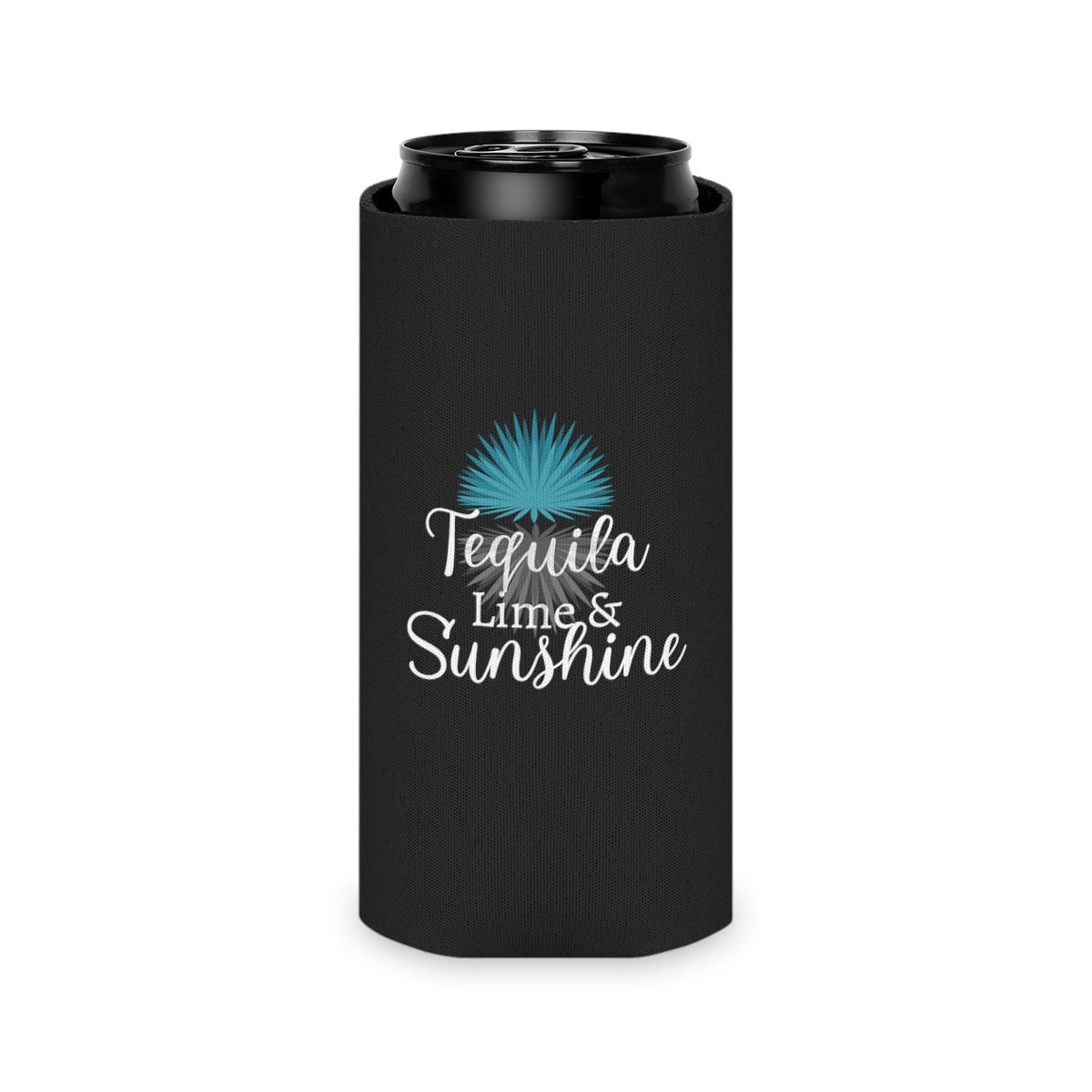 Tequila Lime & Sunshine Can Cooler Party Essential "Coozie"