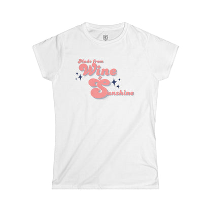 Made from Wine & Sunshine Women's Premium Tee Funny Tee Shirt