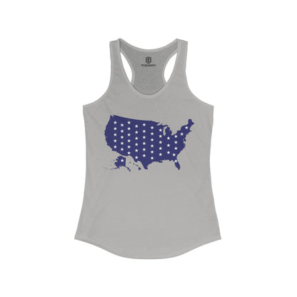 USA All Day Women's Rackerback Patriotic Tank Top