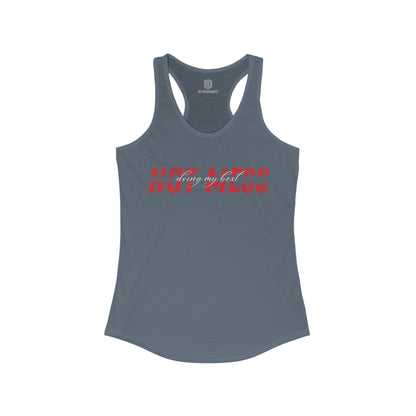 Hot Mess Doing My Best Women's Racerback Playful Tank Top