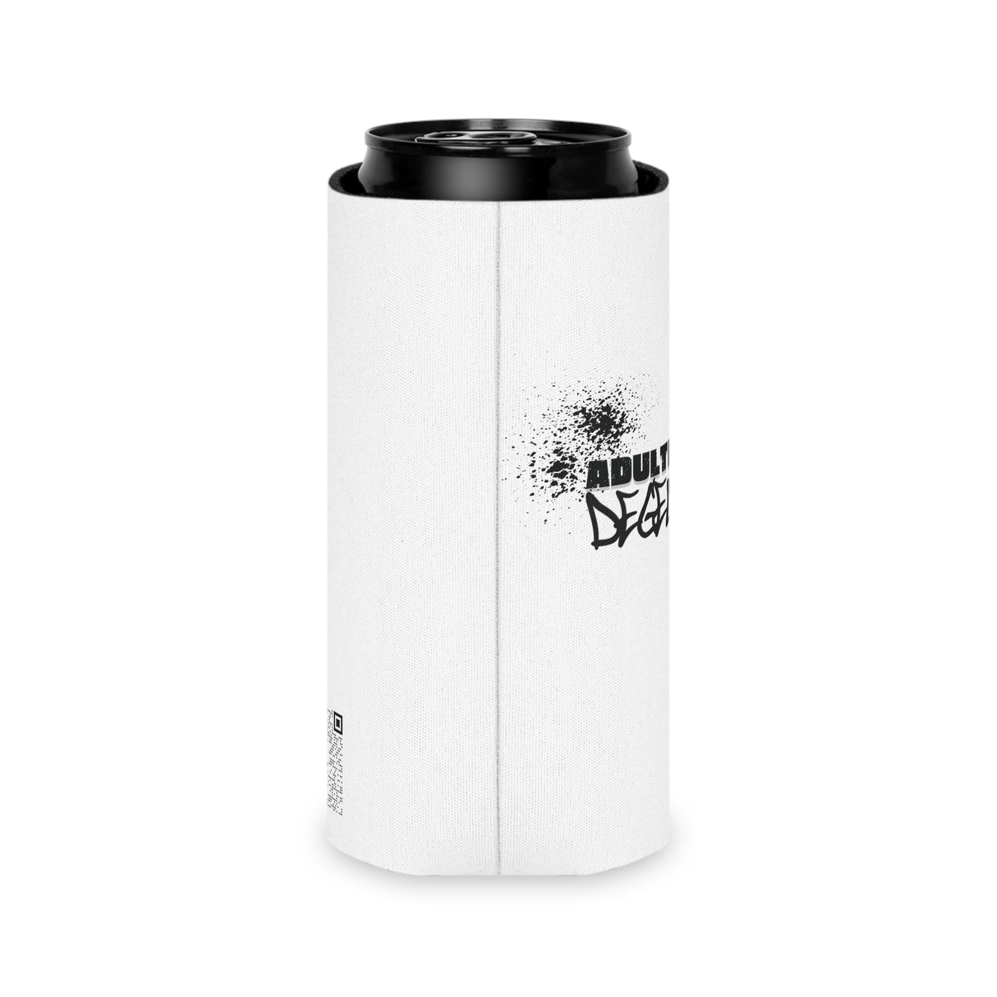 Adulting Degenerate Graffiti  Can Cooler Party Essential "Coozie"