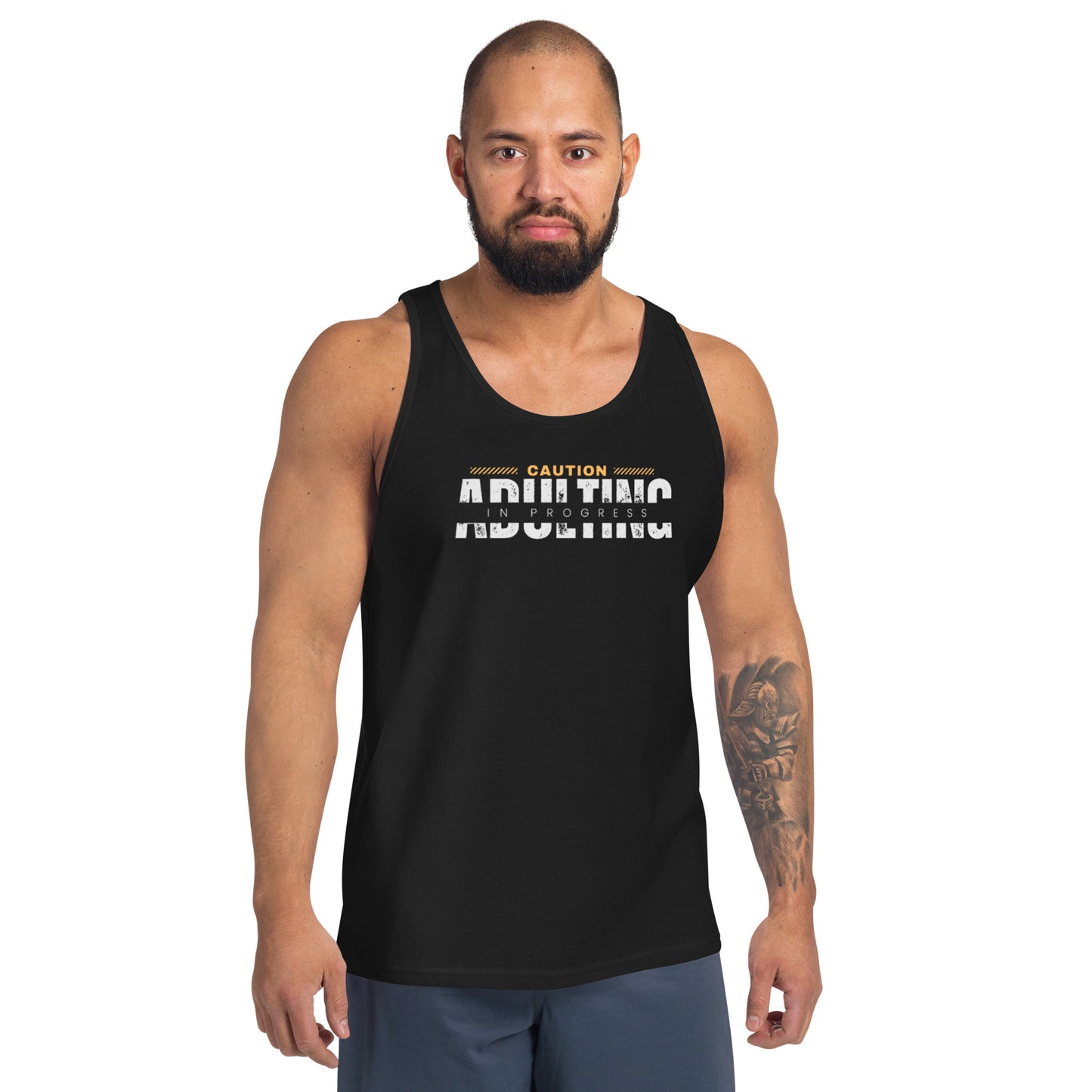 Caution Adulting in Progress Men's Tank Chill Vibes Tank Top