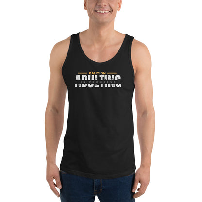 Caution Adulting in Progress Men's Tank Chill Vibes Tank Top