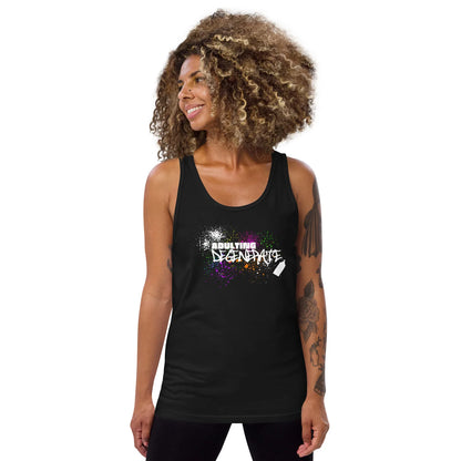 Adulting Degenerate Graffiti Unisex Tank Relaxing Tank Top