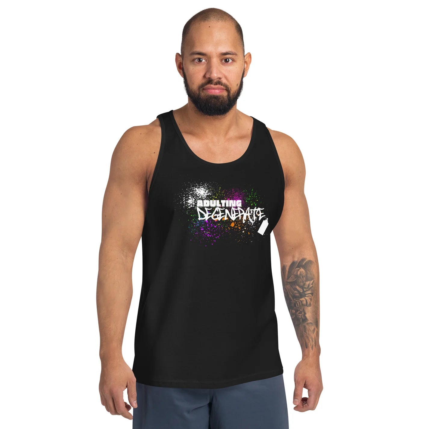 Adulting Degenerate Graffiti Unisex Tank Relaxing Tank Top