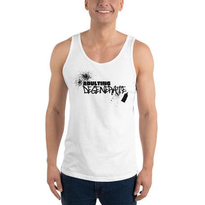 Adulting Degenerate Graffiti Unisex Tank Relaxing Tank Top