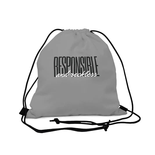 Responsible & Reckless Drawstring Bag Everyday Bag