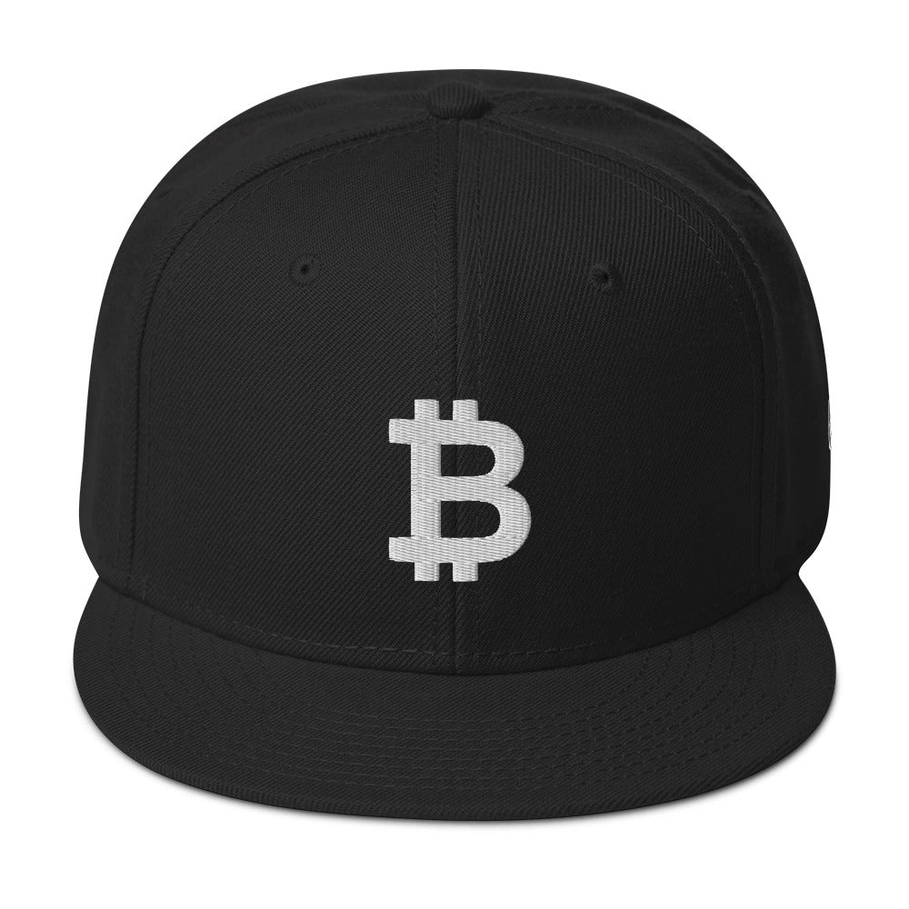 Bitcoin  Embroidered 3D Puff Logo Snapback Hat Crypto Accessories