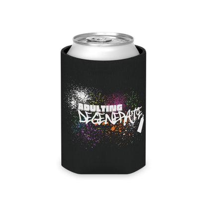 Adulting Degenerate Graffiti Can Cooler Party Essential "Coozie" - Adulting Degenerate LLC