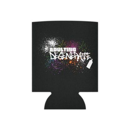 Adulting Degenerate Graffiti Can Cooler Party Essential "Coozie" - Adulting Degenerate LLC