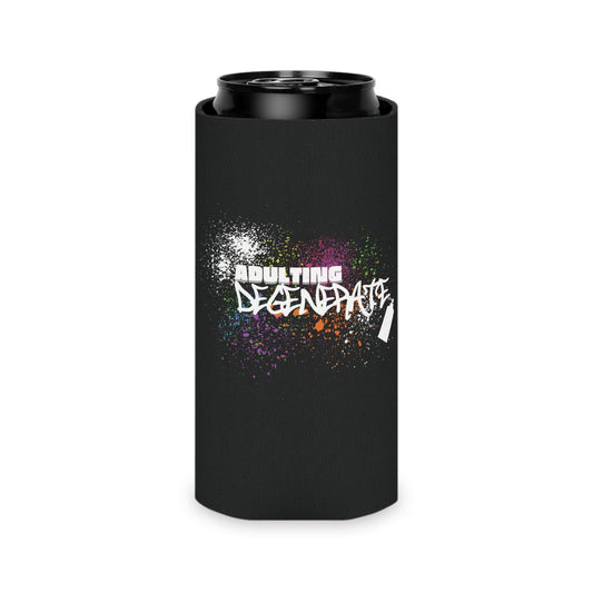 Adulting Degenerate Graffiti Can Cooler Party Essential "Coozie" - Adulting Degenerate LLC