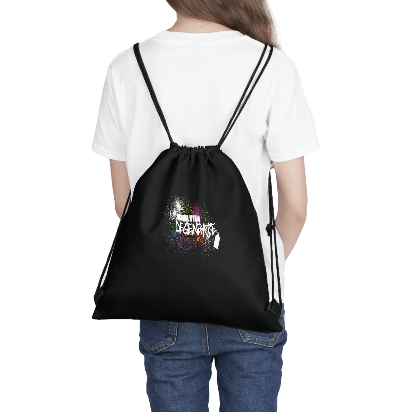 Adulting Degenerate Graffiti Drawstring Bag Everyday Bag - Adulting Degenerate LLC