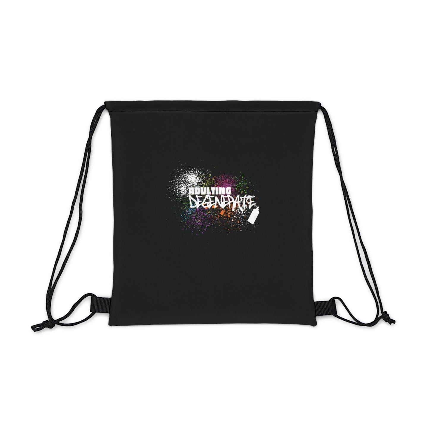 Adulting Degenerate Graffiti Drawstring Bag Everyday Bag - Adulting Degenerate LLC