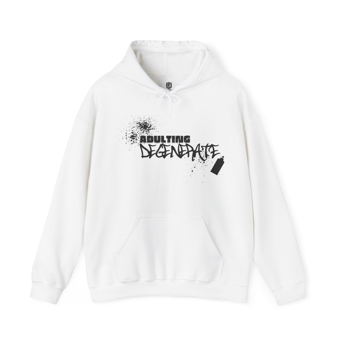 Adulting Degenerate Graffiti Unisex Hoodie Funny Sweatshirt - Adulting Degenerate LLC