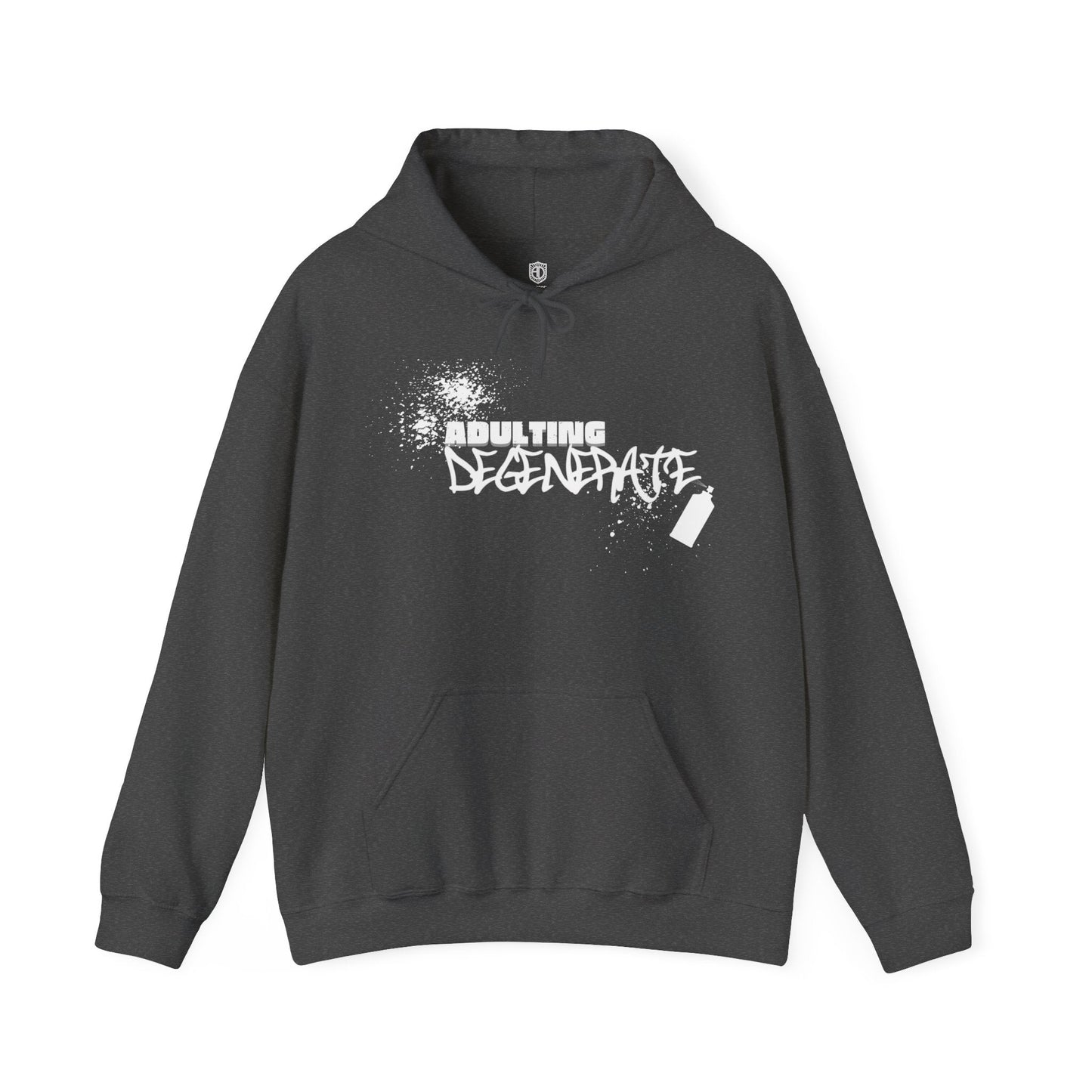 Adulting Degenerate Graffiti Unisex Hoodie Funny Sweatshirt - Adulting Degenerate LLC