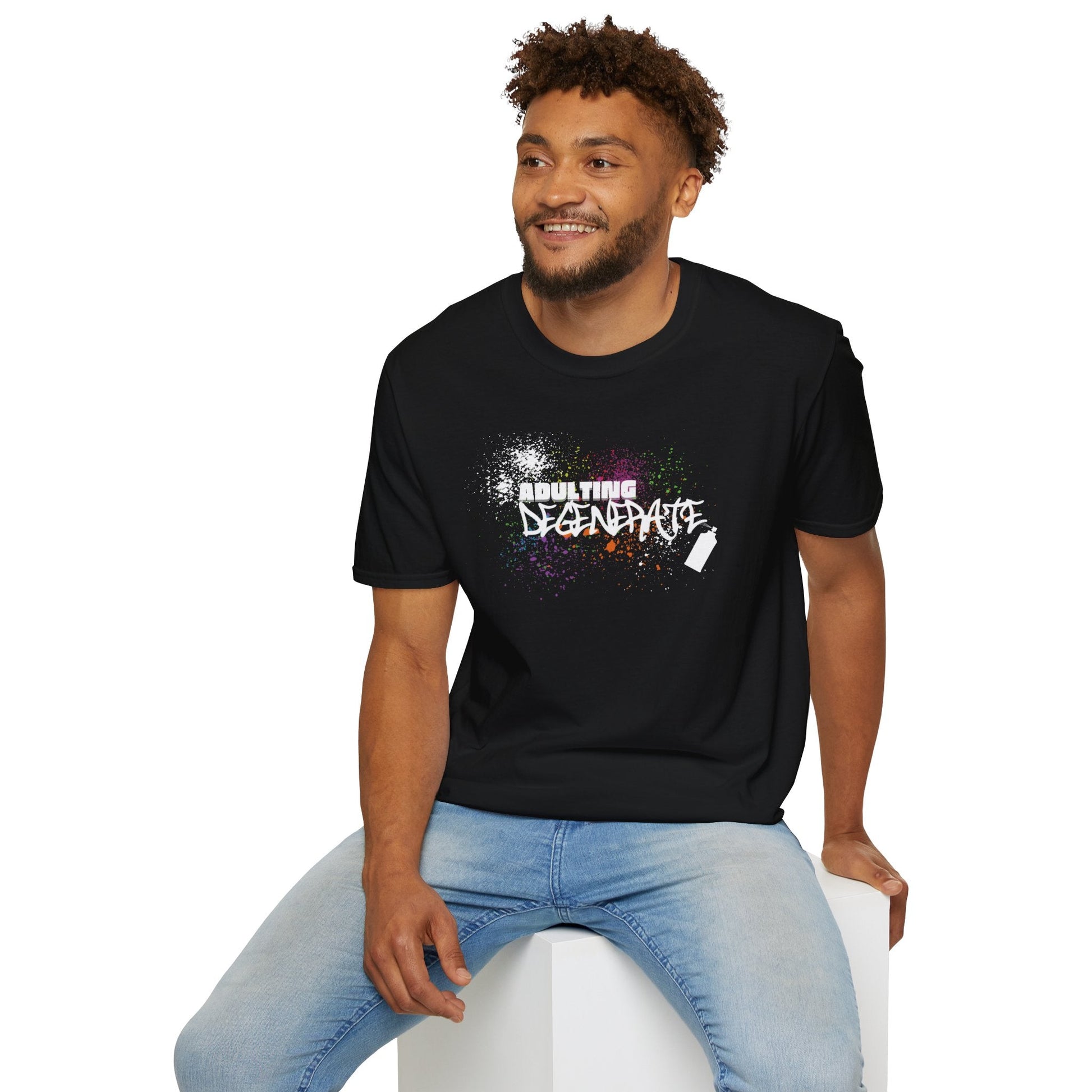 Adulting Degenerate Graffiti Unisex Shirt Trendy T-shirt - Adulting Degenerate LLC