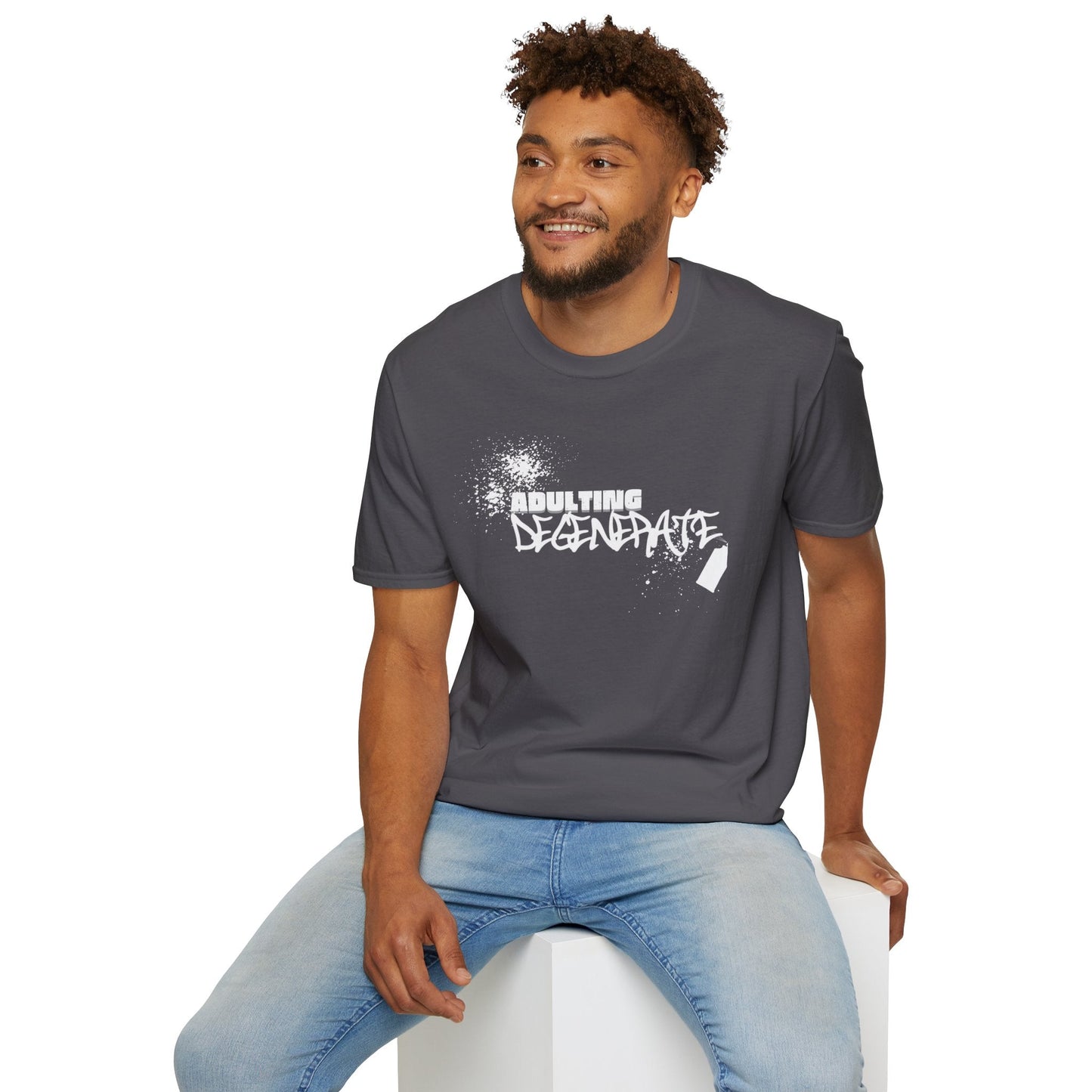 Adulting Degenerate Graffiti Unisex Shirt Trendy T-shirt - Adulting Degenerate LLC