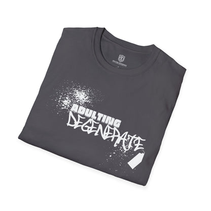 Adulting Degenerate Graffiti Unisex Shirt Trendy T-shirt - Adulting Degenerate LLC