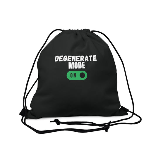 Degenerate Mode On Drawstring Bag Everyday Bag - Adulting Degenerate LLC