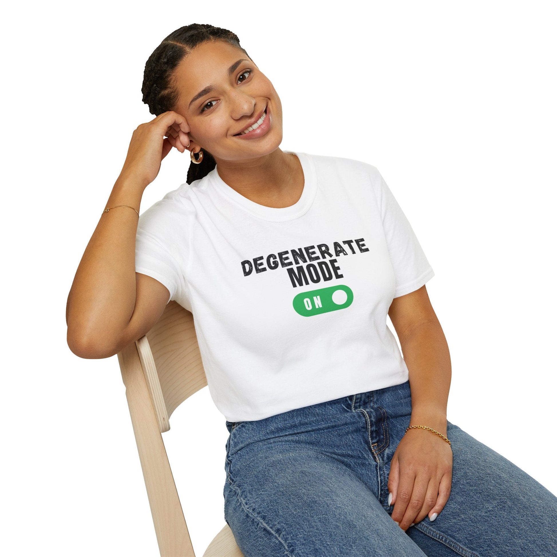 Degenerate Mode On Unisex Shirt Trendy T-shirt - Adulting Degenerate LLC