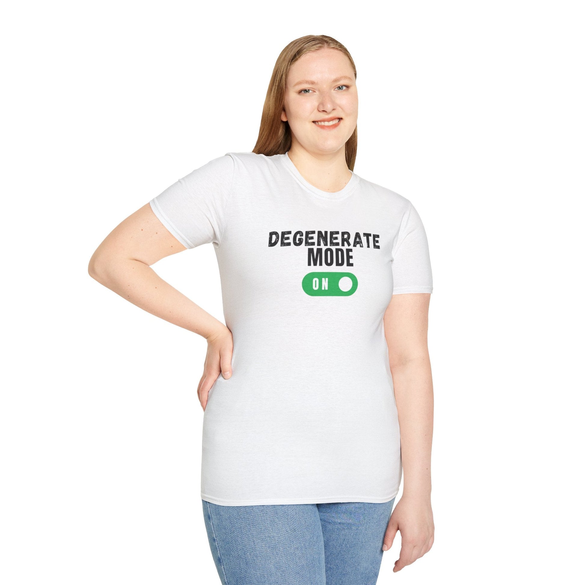 Degenerate Mode On Unisex Shirt Trendy T-shirt - Adulting Degenerate LLC