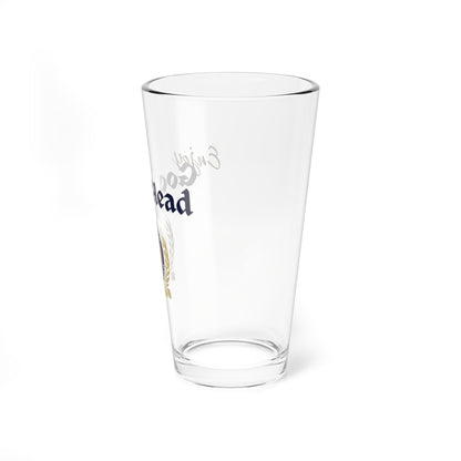 Enjoy Good Head Beer Glass American Beer Inspired Pint Glass: Funny Gift for Craft Beer Fans - Adulting Degenerate LLC