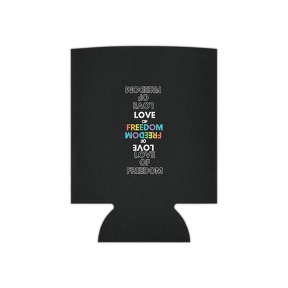 Love of Freedom: Rainbow Font Can Cooler Party Essential "Coozie" - Adulting Degenerate LLC