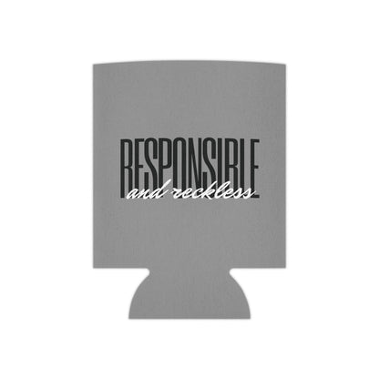 Responsible & Reckless Can Cooler Party Essential "Coozie" - Adulting Degenerate LLC