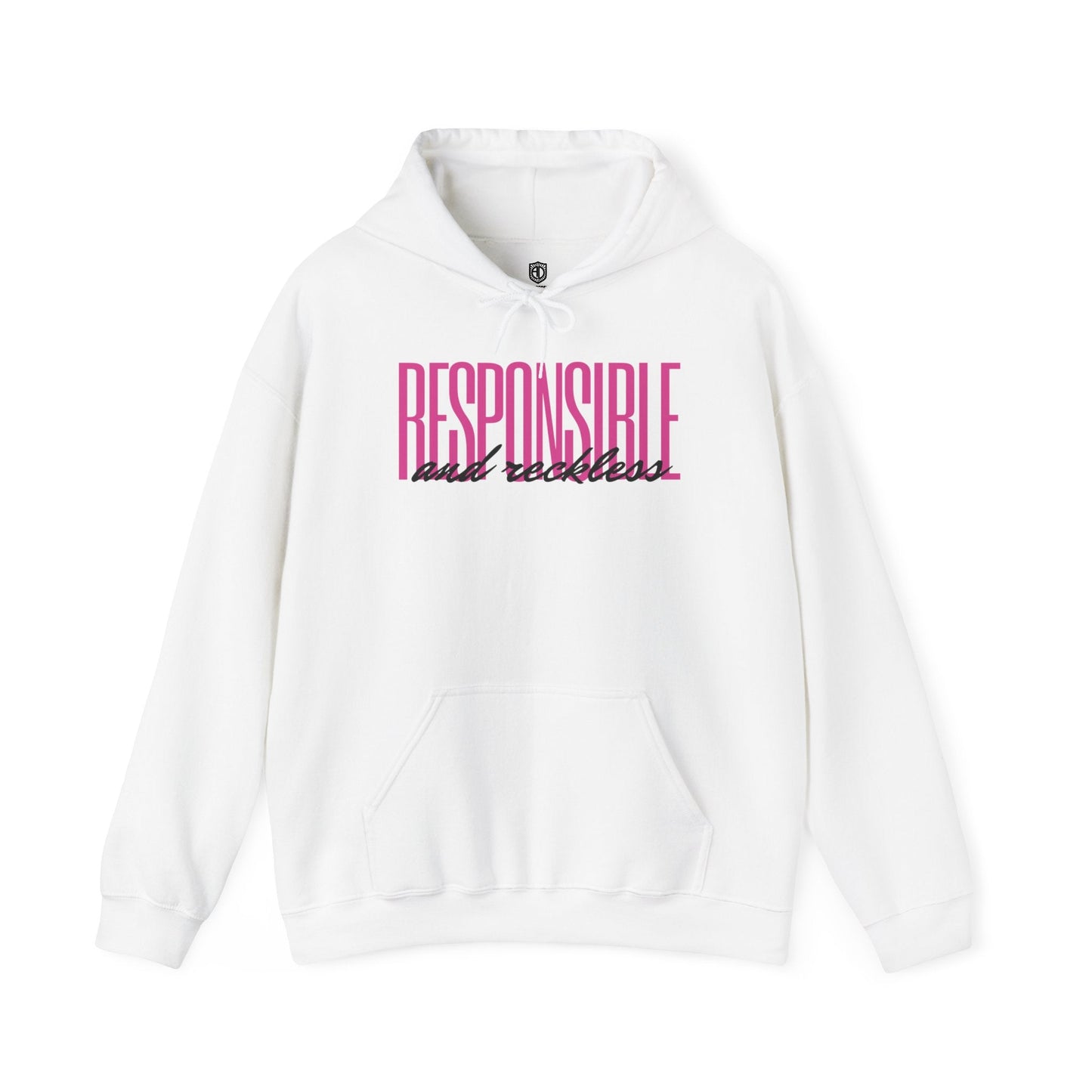 Responsible & Reckless Unisex Hoodie Funny Sweatshirt - Adulting Degenerate LLC