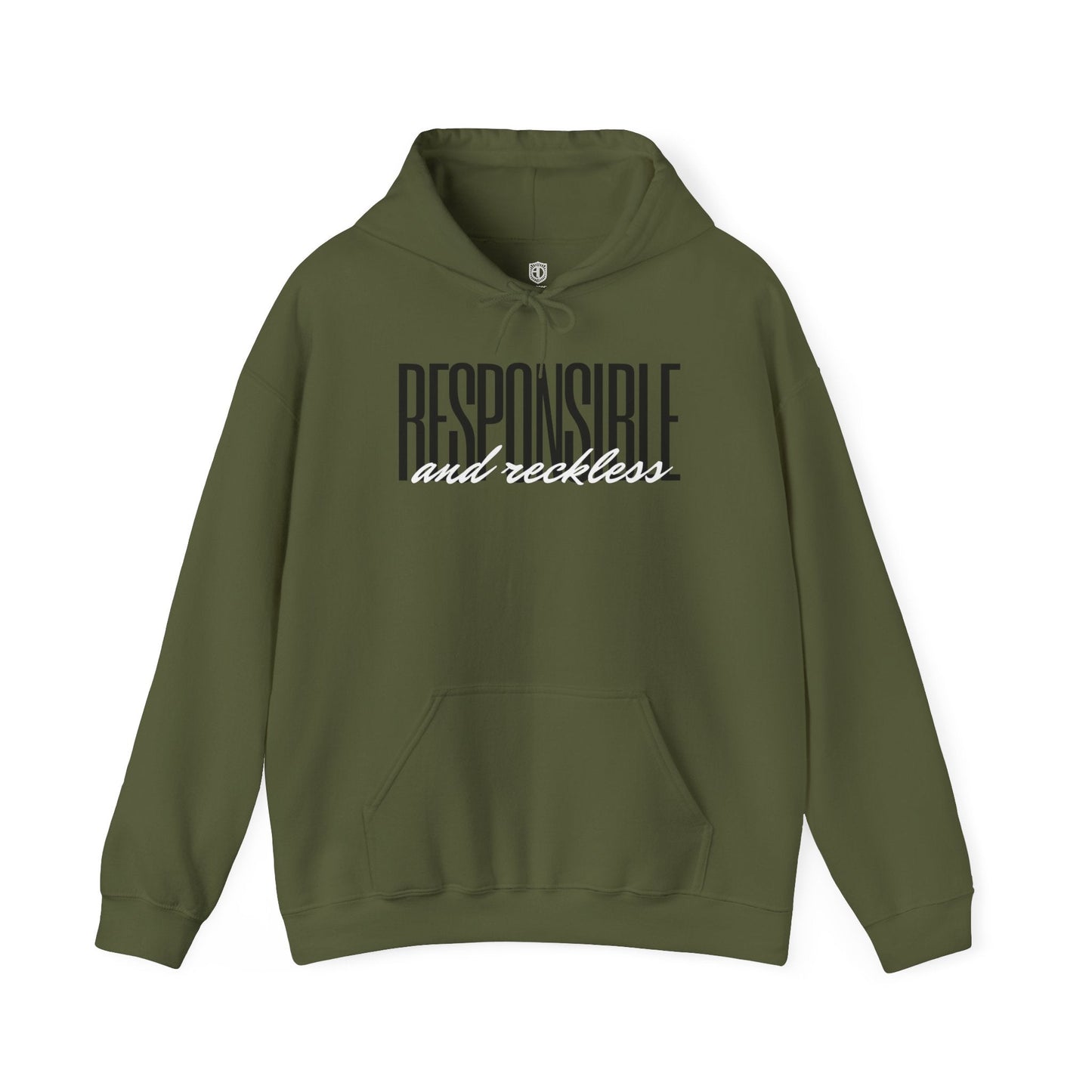 Responsible & Reckless Unisex Hoodie Funny Sweatshirt - Adulting Degenerate LLC