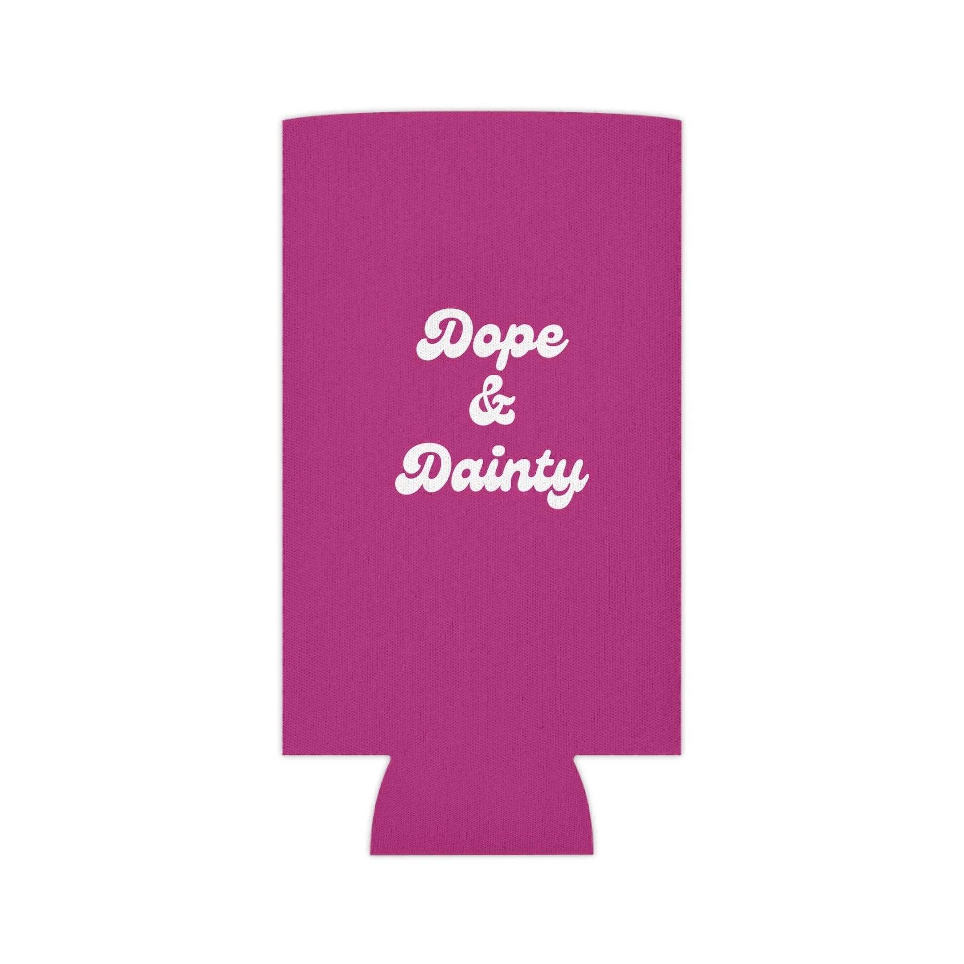 Retro Dope & Dainty Can Cooler Party Essential "Coozie" - Adulting Degenerate LLC