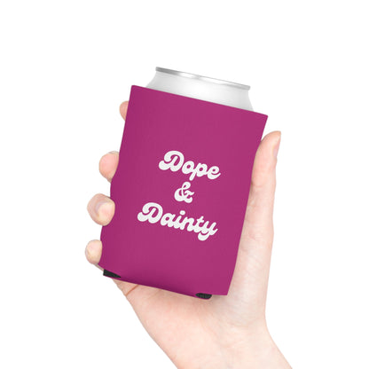 Retro Dope & Dainty Can Cooler Party Essential "Coozie" - Adulting Degenerate LLC