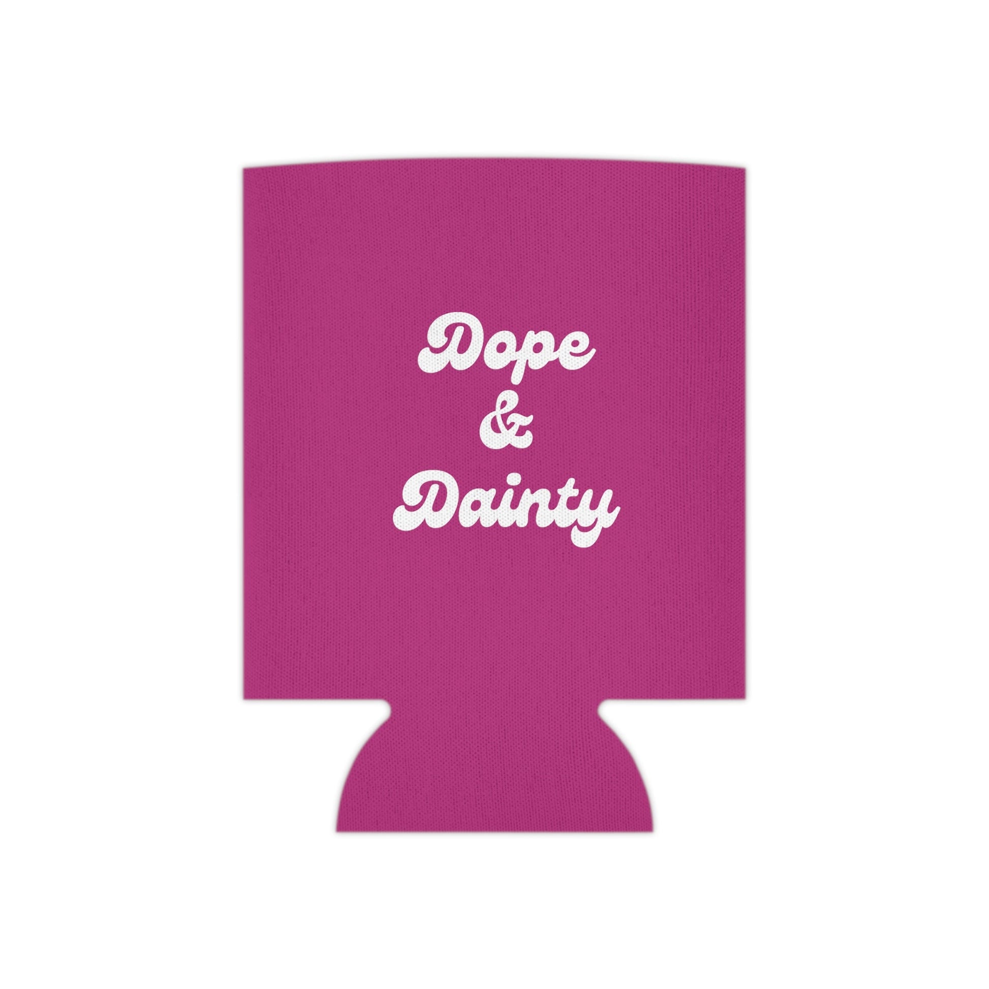 Retro Dope & Dainty Can Cooler Party Essential "Coozie" - Adulting Degenerate LLC