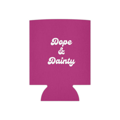 Retro Dope & Dainty Can Cooler Party Essential "Coozie" - Adulting Degenerate LLC