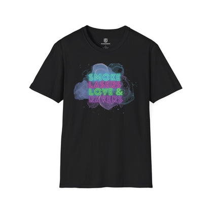 Smoke Laser Love & Ravers Unisex Shirt Trendy T-shirt - Adulting Degenerate LLC