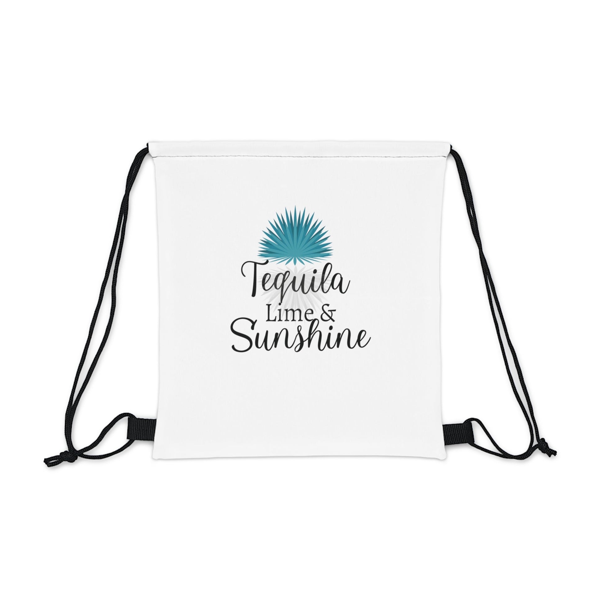 Tequila Lime & Sunshine Drawstring Bag Everyday Bag - Adulting Degenerate LLC